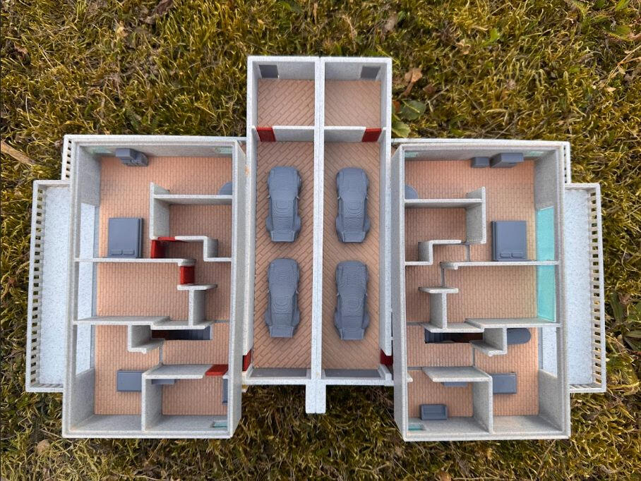 1. Dom wielorodzinny, skala 1:100